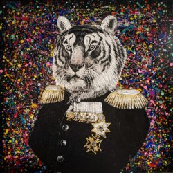 Colorful Portrait of a Tiger 1