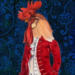Rooster Pompadour 1