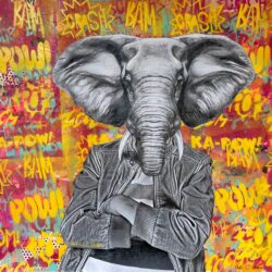 Urban Elephant Portrait 1