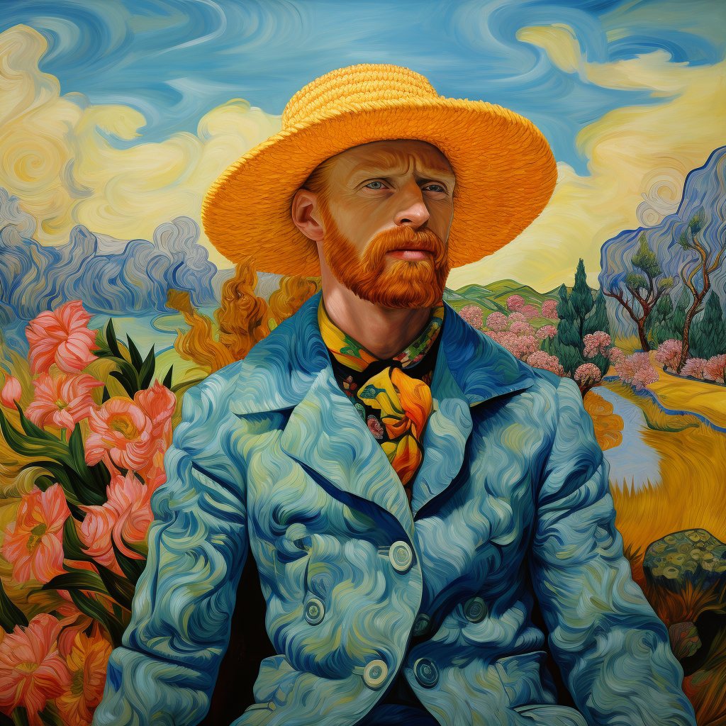 Vicent Van Gogh Pop Culture AI Portrait 1
