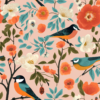 Birds and Florals - Wallpaper 1