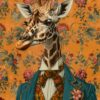 Aristocrat Animals AI Portrait - Giraffe 2