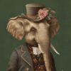 Aristocrat Animals AI Portrait - Elephant 1
