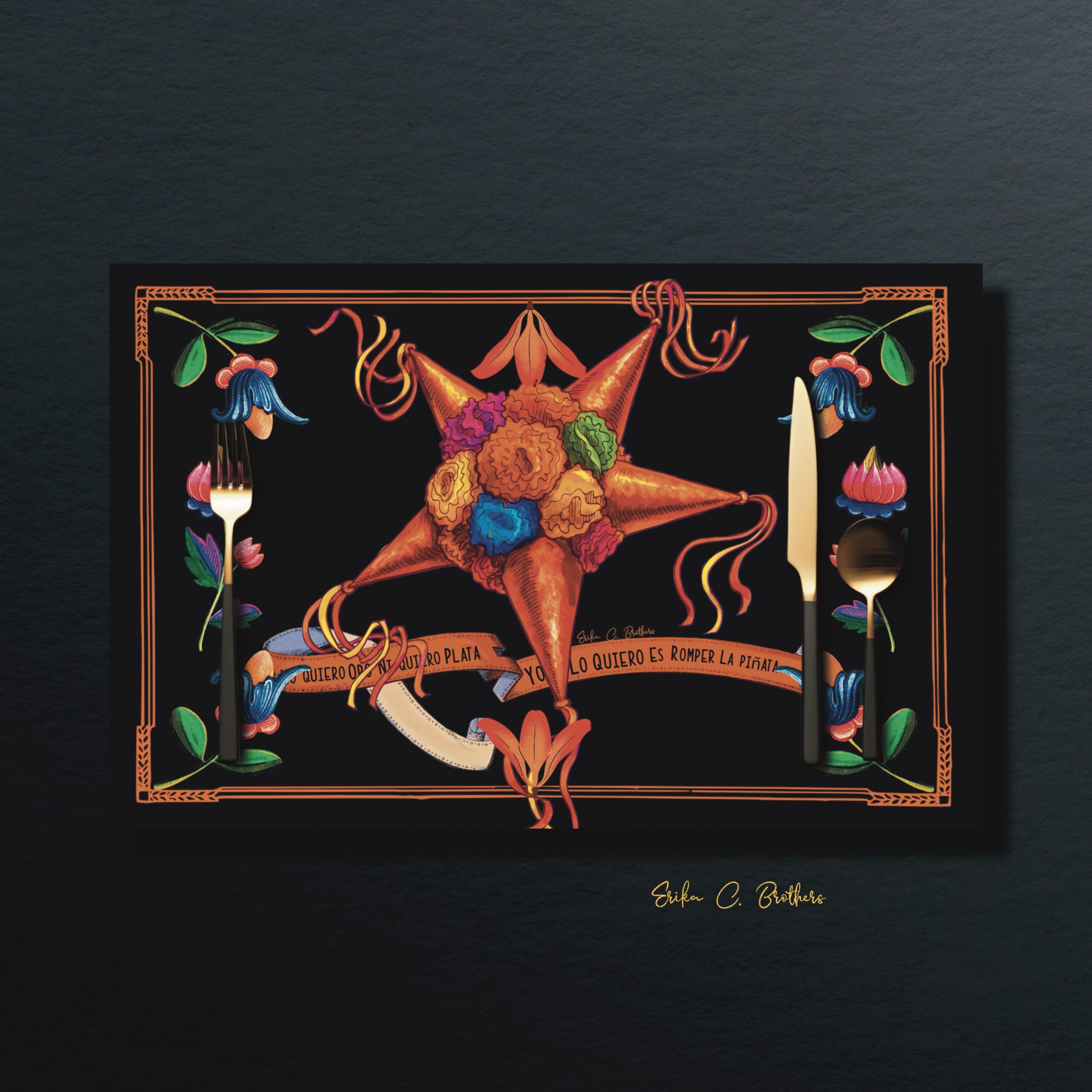 No quiero oro No quiero Plata -25 Paper placemats 1