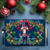 Nutcracker Blue double-sided print - 25 Paper placemats 2