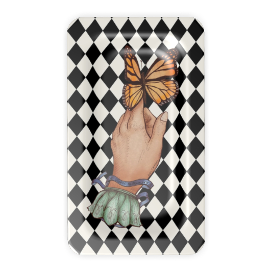 Tray Hand with Butterfly 1